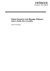 HP XP P9500 Hitachi Dynamic Link Manager Software User's Guide for Linux (6.x) (HIT5203-96004, October 2011)
