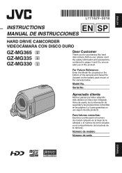 JVC GZ-MG330H Instructions