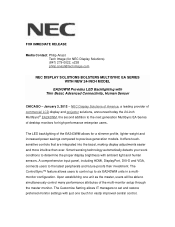 NEC EA243WM-BK Launch Press Release