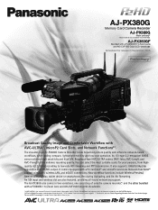 Panasonic 1/3 AVC-ULTRA Shoulder Mount Camcorder (Body Only) PX380 Brochure