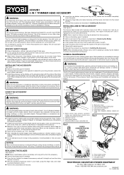 Ryobi AC052N1 Operation Manual