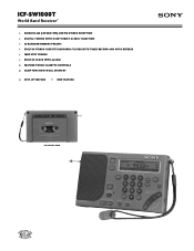 Sony ICF-SW1000TS Marketing Specifications