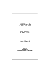 ASRock P4VM800 User Manual