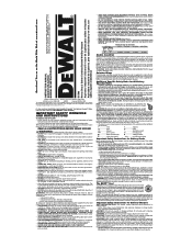 Dewalt DC500 Instruction Manual