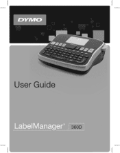 Dymo LabelManager® 360D User Guide 1