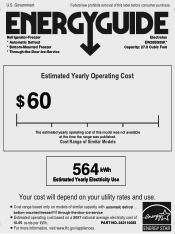Electrolux EW28BS85KS Energy Guide (English)