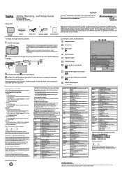 Lenovo ThinkPad L540 (English) Safety, Warranty, and Setup Guide