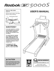 Reebok 5000s Treadmill User Manual