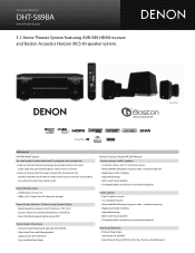 Denon DHT-589BA Literature/Product Sheet