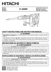 Hitachi H45MR Instruction Manual