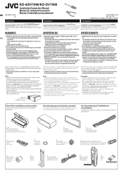 JVC KDDV7400 Installation Manual
