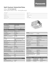 Panasonic CS-KE18NB4U Submittal Sheet