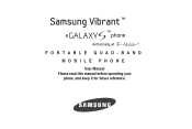 Samsung SGH-T959 This Document Is For The T-mobile Sgh-t959 (vibrant) Only. (
											0.0									
																					
										)