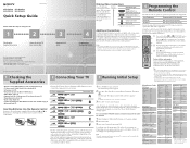 Sony KLV-S32A10 Quick Setup Guide