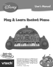 Vtech Little Einsteins Play & Learn Rocket Piano User Manual