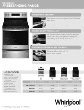 Whirlpool WFE775H0HV Specification Sheet