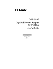 D-Link DGE-550T Product Manual