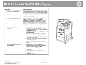 HP CM4730f HP Color LaserJet CM4730 MFP - Job Aid - Copy
