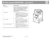 HP CM4730f HP Color LaserJet CM4730 MFP - Job Aid - Scan/Email
