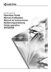 Kyocera KM-8030 Data Security Kit (B) Operation Guide Rev-3