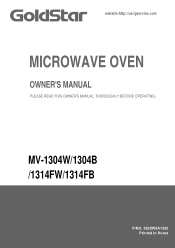 LG MV1304W Owner's Manual