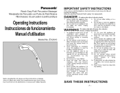Panasonic EV2610K EV2610K Owner's Manual (English)