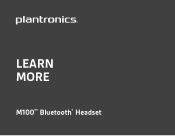 Plantronics M100 User Guide
