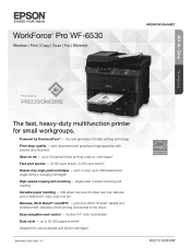Epson WorkForce Pro WF-6530 Product Specifications