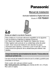 Panasonic KX-TGA641T Digital Cordless Handset Install-spanish