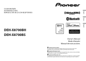 Pioneer DEH-X8700BH Owner's Manual