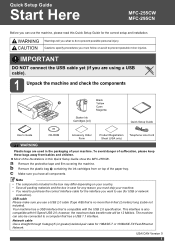 Brother International MFC 295CN Quick Setup Guide - English