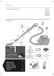Dyson DC22 Motorhead Operation Manual