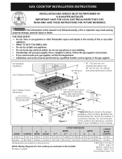Electrolux E30GC74GPS Installation Instructions