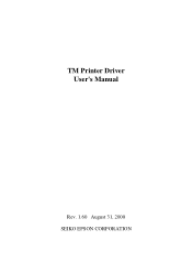 Epson TM U295 User Manual