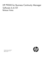 HP XP P9500 HP P9000 Business Continuity Manager Release Notes (T5253-96056, September 2011)
