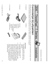 Lenovo ThinkPad T40p Dutch - Setup Guide for ThinkPad T40