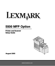 Lexmark 5500 Setup Guide
