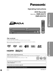 Panasonic DMR-EZ47K Dvd Recorder - English/spanish