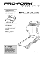 ProForm 710 Zlt Treadmill Romainian Manual