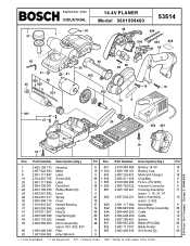 Bosch 53514B Parts List