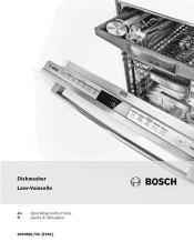 Bosch SPV68U53UC Instructions for Use