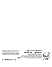 Husqvarna HU800AWDXBBC Operation Manual