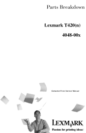 Lexmark T420 Parts List