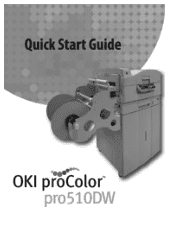 Oki PRO510DW Pro510DW Quick Start Guide