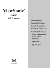 ViewSonic PJ458D PJ458D Quick Start Guide