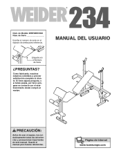 Weider 234 Bench Spanish Manual