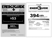 Whirlpool WRT511SZDM Energy Guide