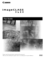 Canon imageCLASS D680 imageCLASS D680 Fax Guide