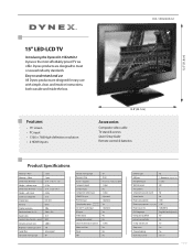 Dynex DX-15E220A12 Information Brochure (English)