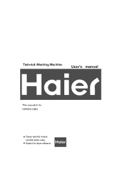 Haier HWM50-23BS User Manual